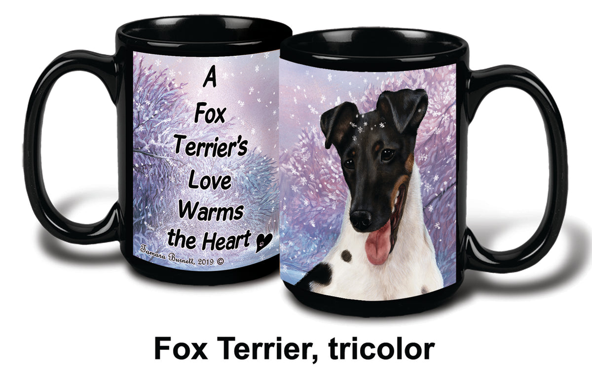Fox Terrier Tri Winter Mug 15 oz