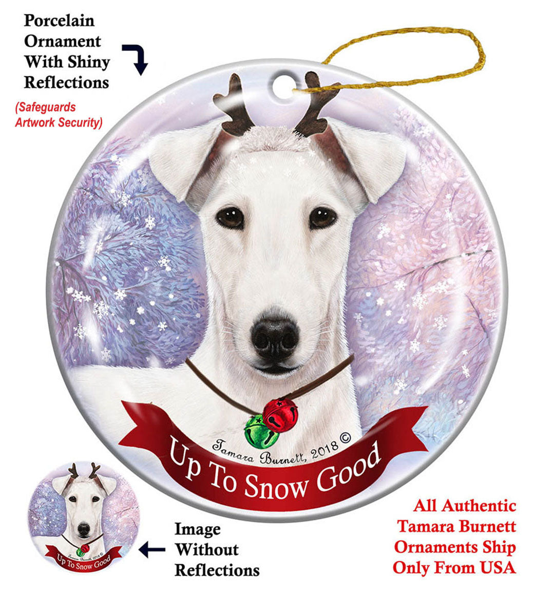 Fox Terrier White Ornament