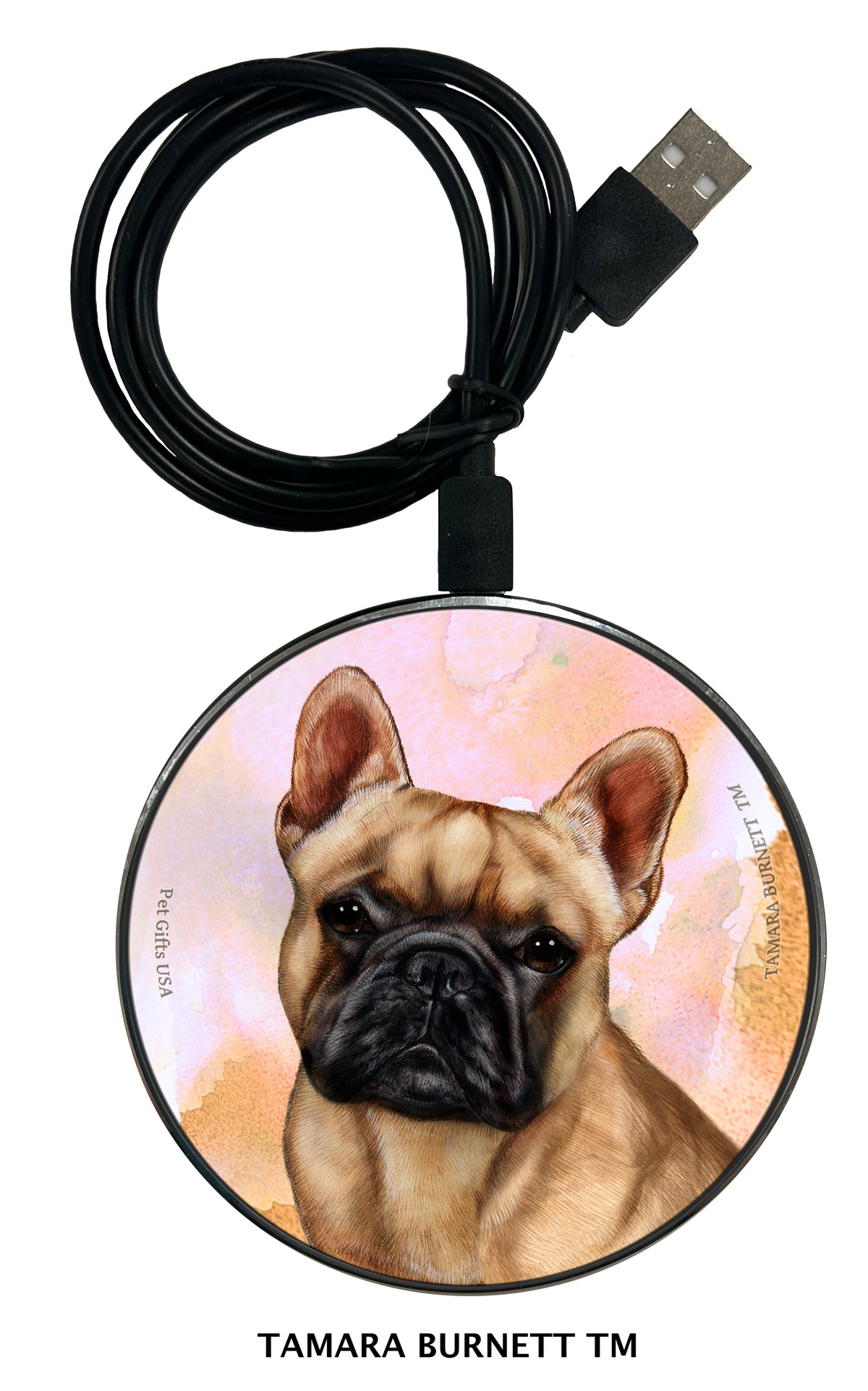 French Bulldog Fawn Zoomies Wireless Charger