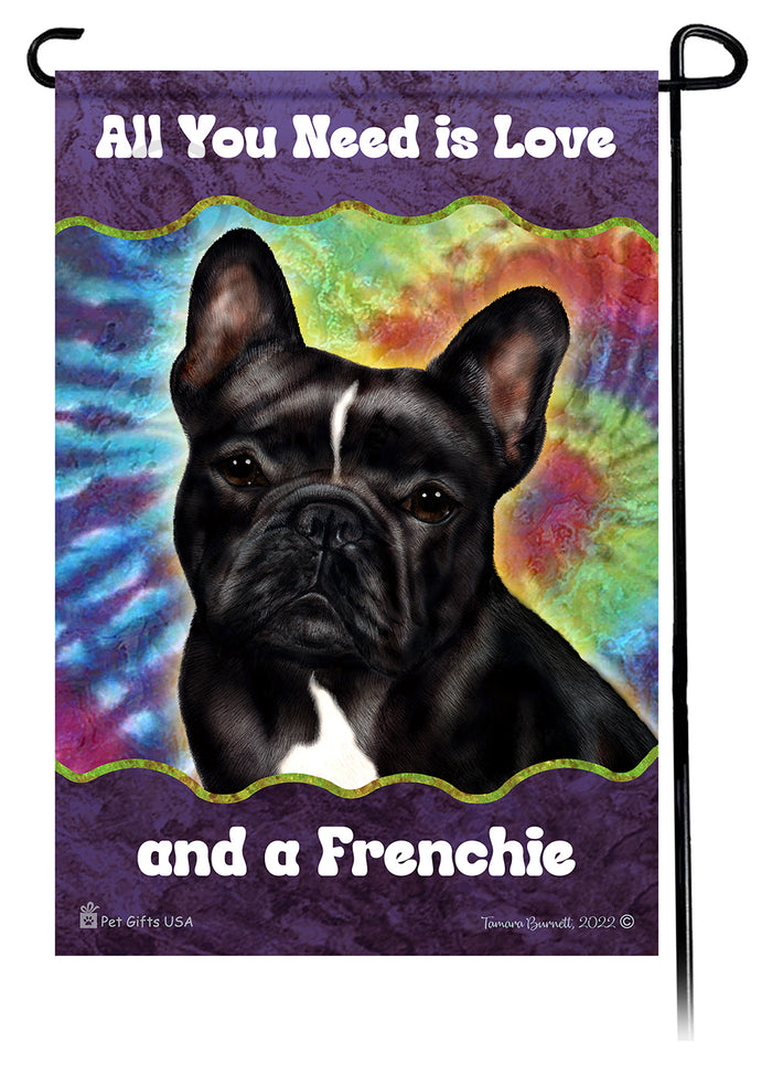 French Bulldog All You Need Is Love Garden Flags