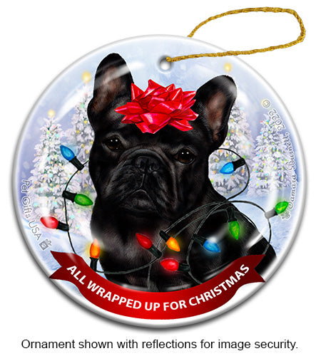 French Bulldog Black Ornament