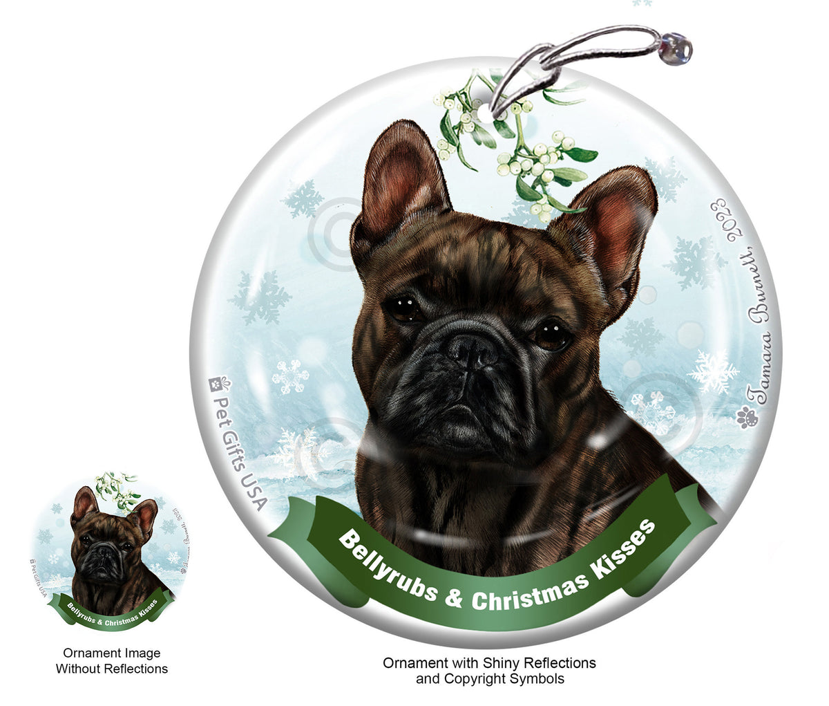 French Bulldog Brindle Ornament