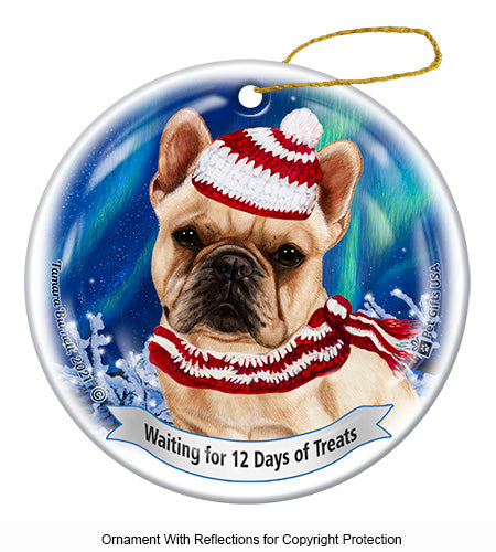 French Bulldog 12 Days of Treats Ornament