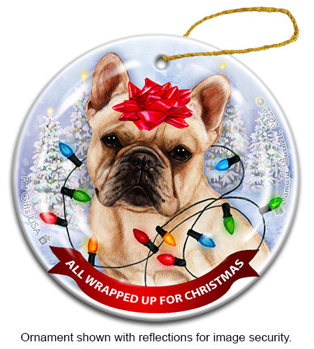 French Bulldog All Wrapped Up Ornament