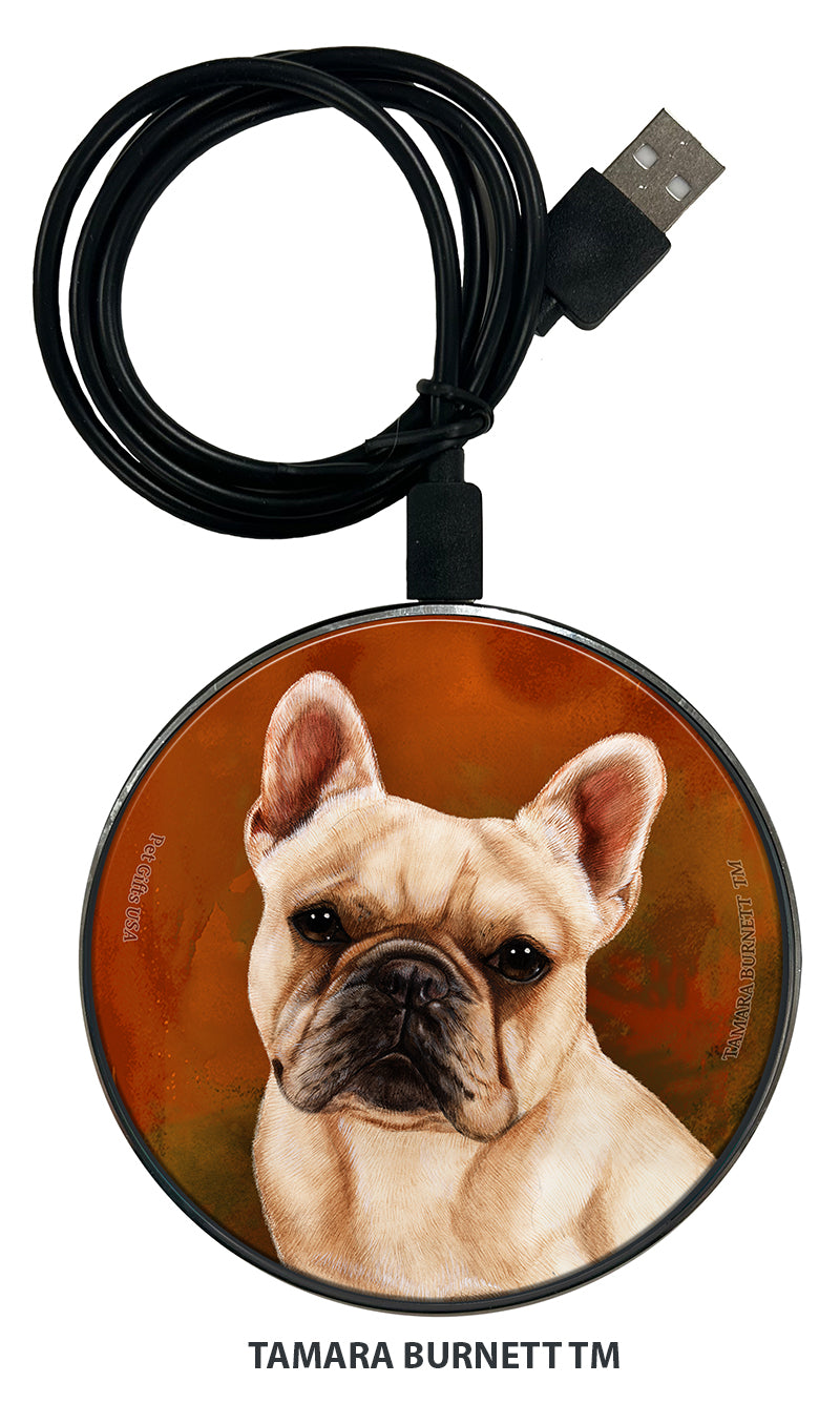 French Bulldog Cream Zoomies Wireless Charger
