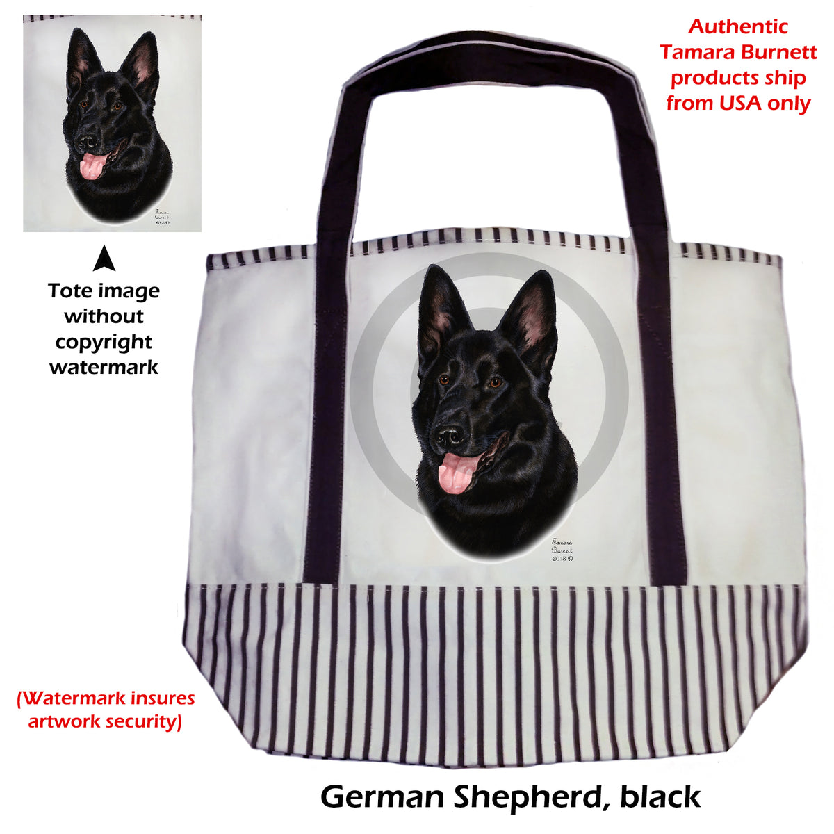 German Shepherd - Tote Bag