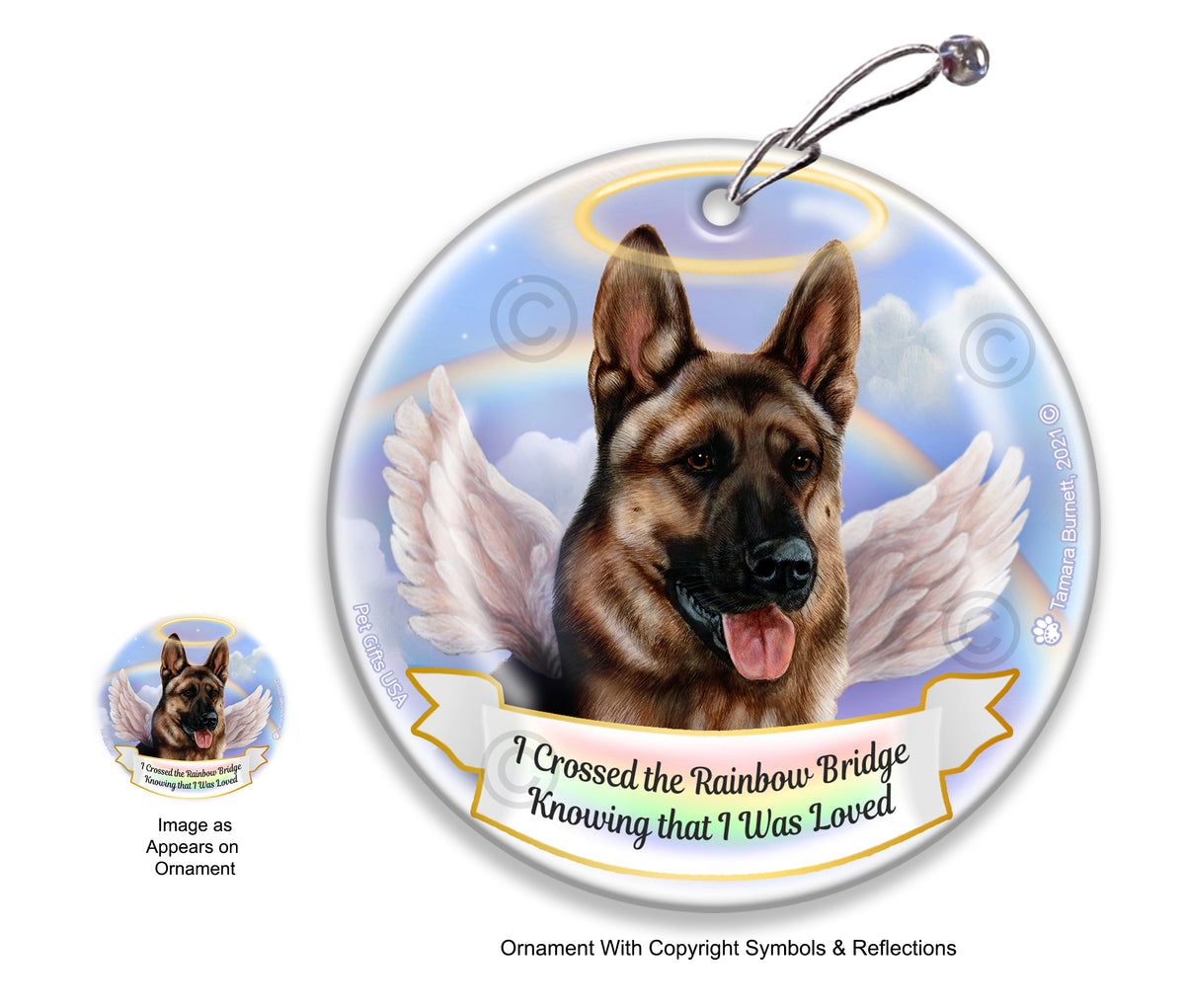 German Shepherd Light Sable Ornament