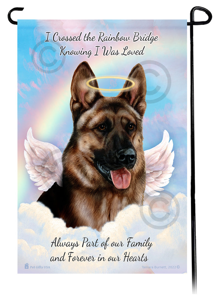 German Shepherd Memorial Garden Flags