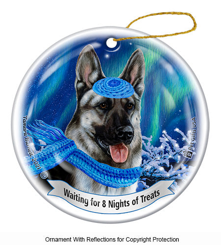 German Shepherd Silver Sable Ornament