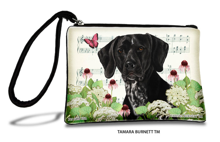 German Shorthaired Pointer Black Roan Zippees Pet Pouch