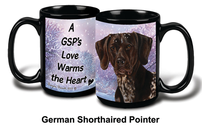 German Shorthaired Pointer Winter Mug 15 oz