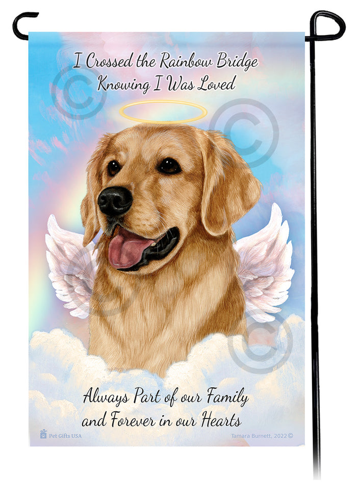 Golden Retriever Memorial Garden Flags