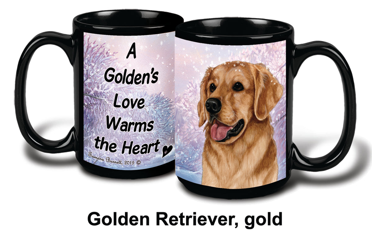 Golden Retriever Winter Mug 15 oz