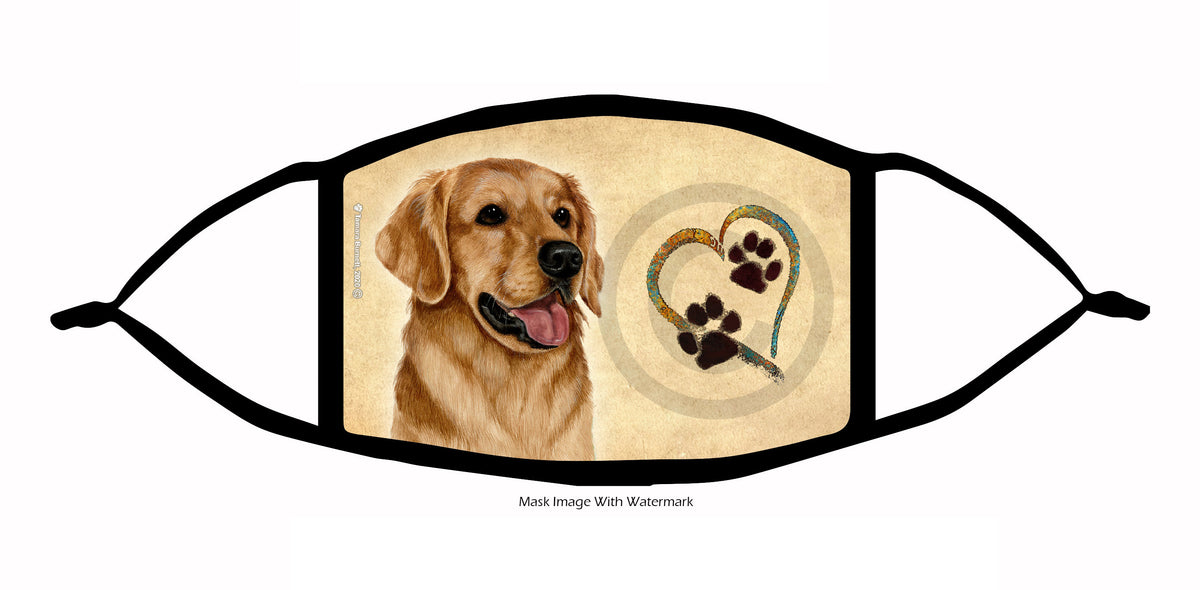 Golden Retriever (Gold) Face Mask