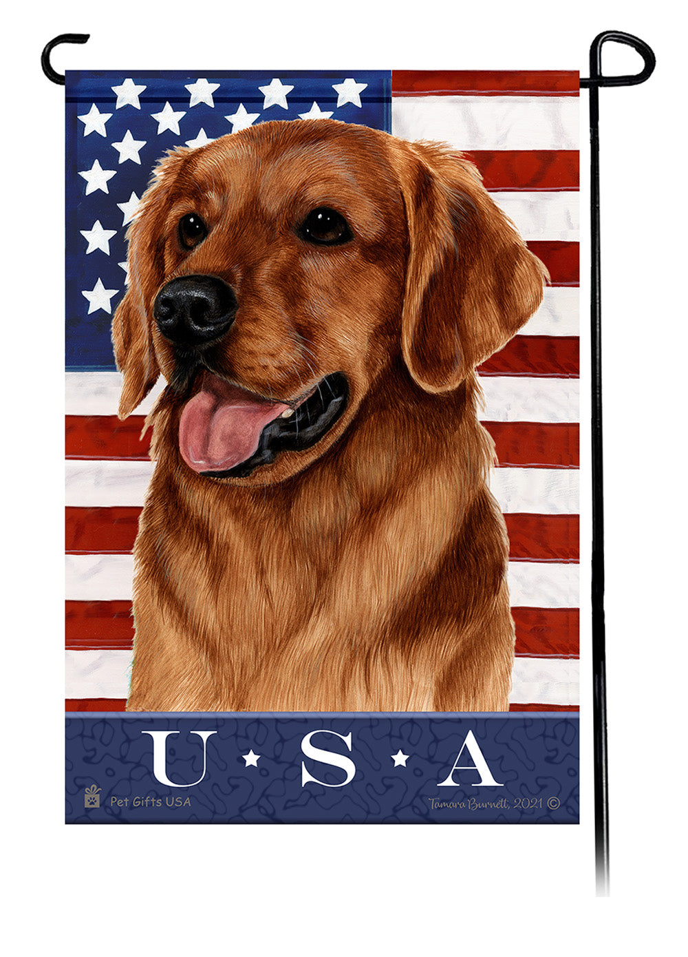 Golden Retriever True Blue - Garden Flag