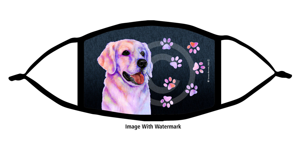 Golden Retriever (White) Face Mask