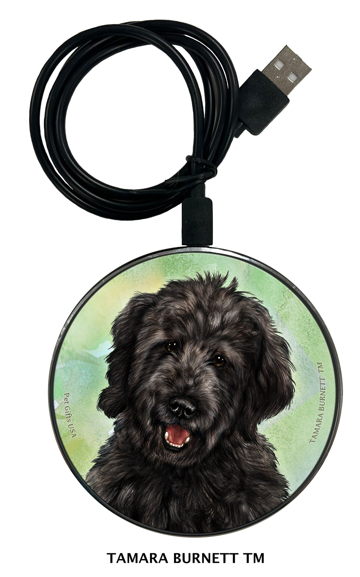 Goldendoodle Black Zoomies Wireless Charger