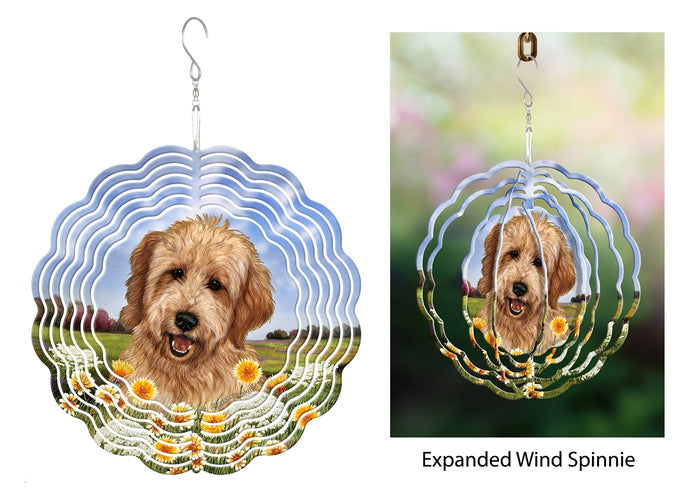 Goldendoodle Apricot Wind Spinner