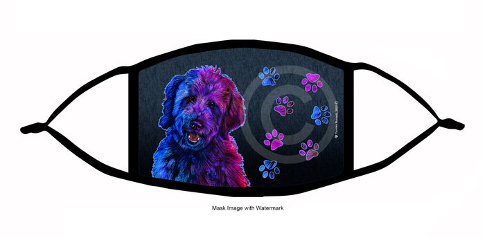 Goldendoodle (Black) Face Mask