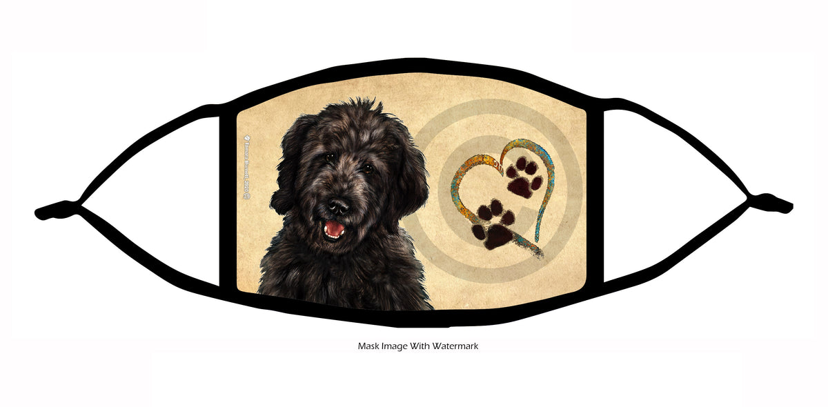 Goldendoodle (Black) Face Mask