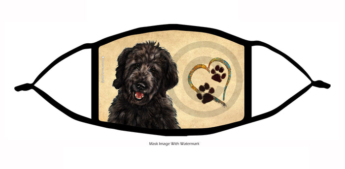 Goldendoodle (Black) Face Mask