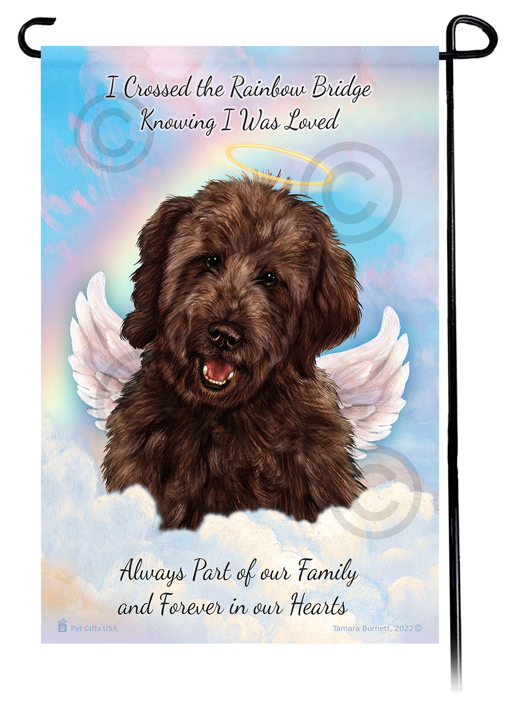 Goldendoodle Memorial - Garden Flag