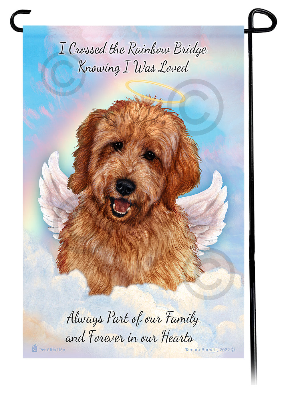 Goldendoodle Memorial - Garden Flag