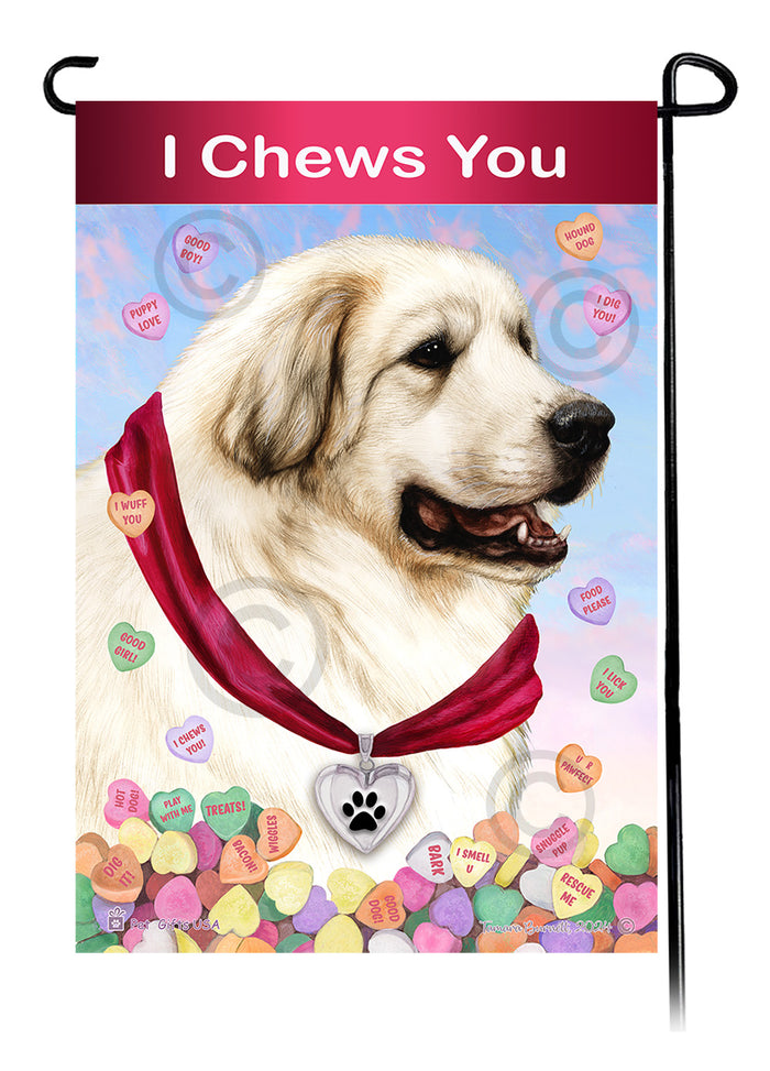Great Pyrenees Valentine Sweetheart Garden Flags