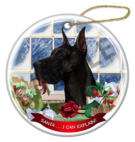 Great Dane - Santa I Can Explain Ornament