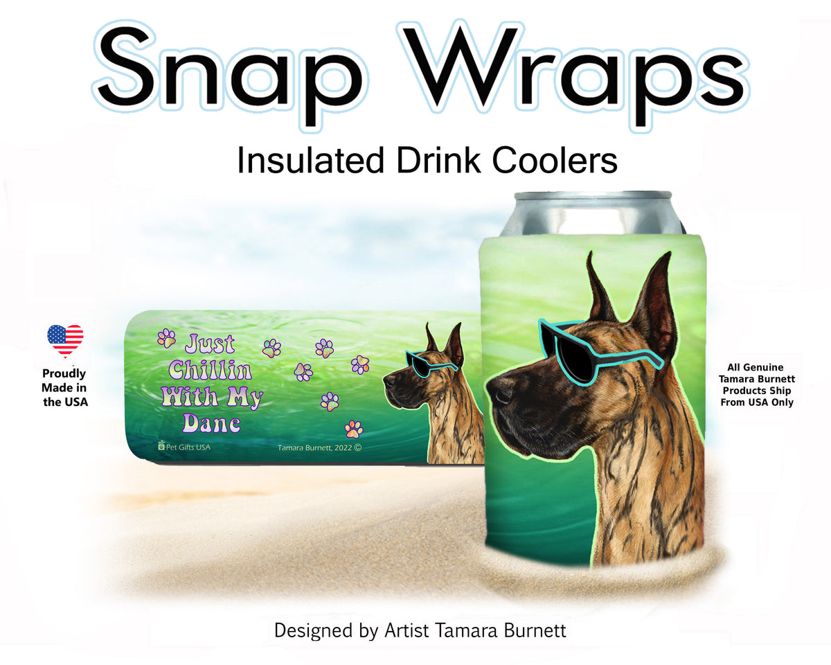 Great Dane Brindle Cropped Snap Wrap Cozy