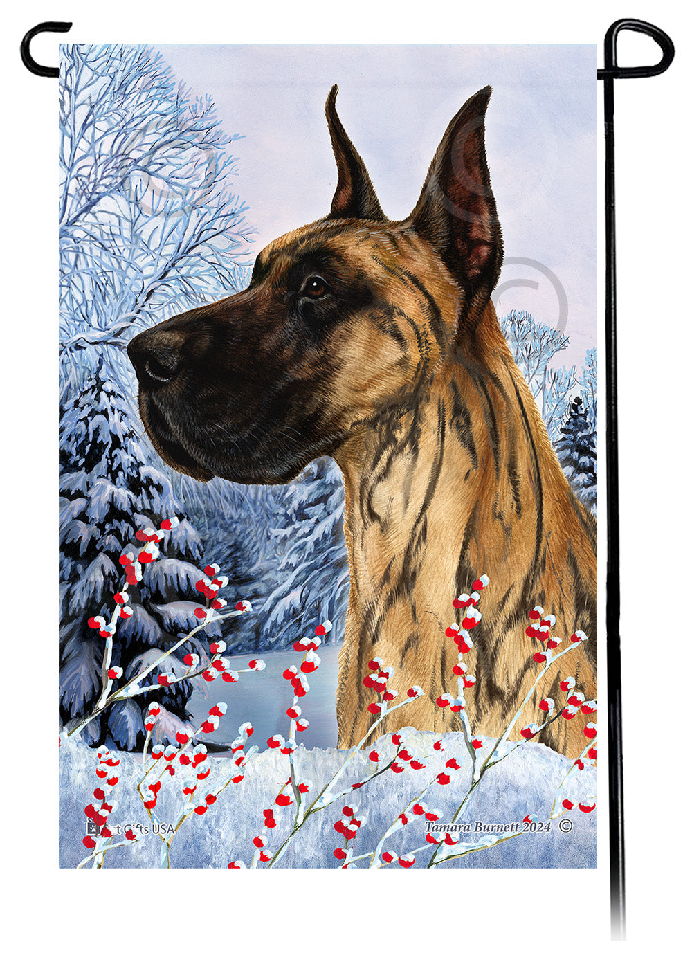 Great Dane Winterberries - Garden Flag