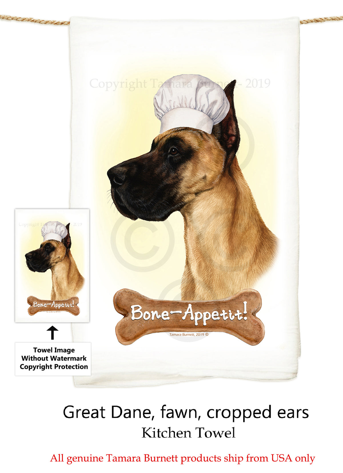 Great Dane Flour Sack Towel