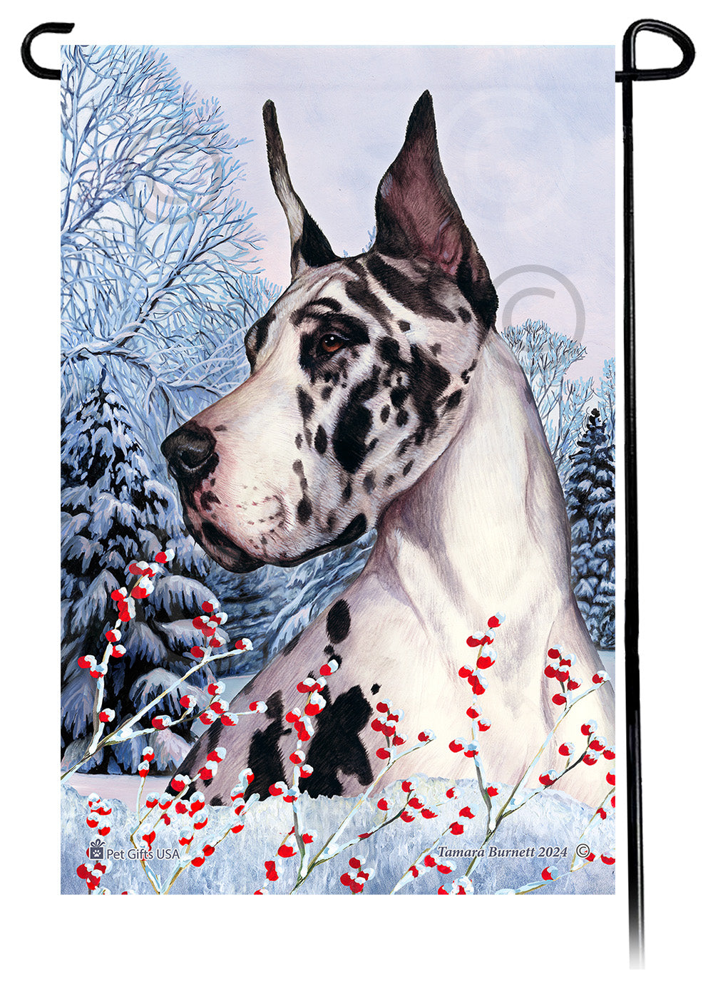 Great Dane Winterberries - Garden Flag
