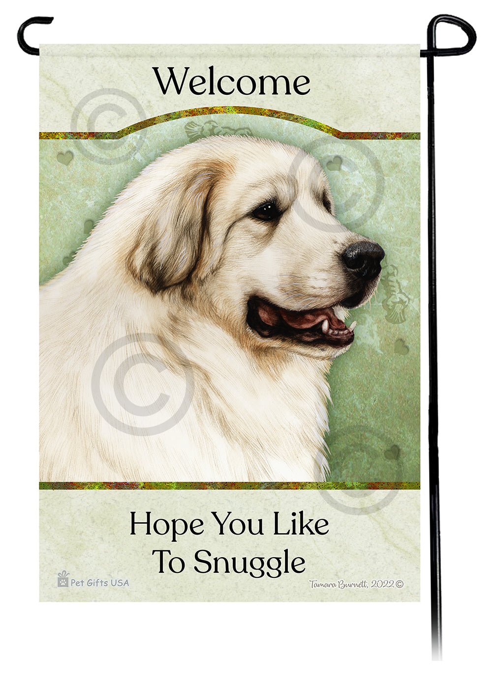 Great Pyrenees Hope You Like To Snuggle Garden Flags
