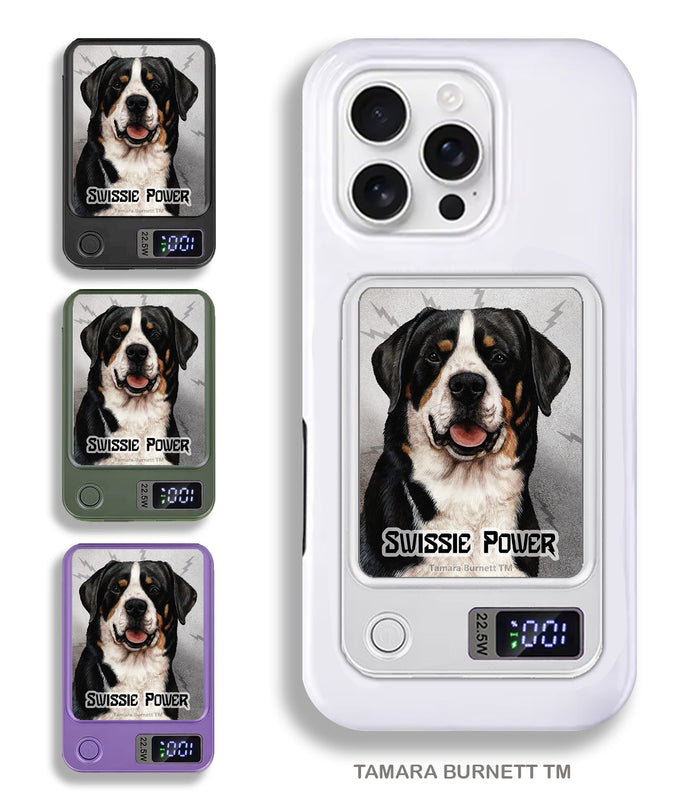Greater Swiss Mountain Dog Phone Bank Wireless Charger