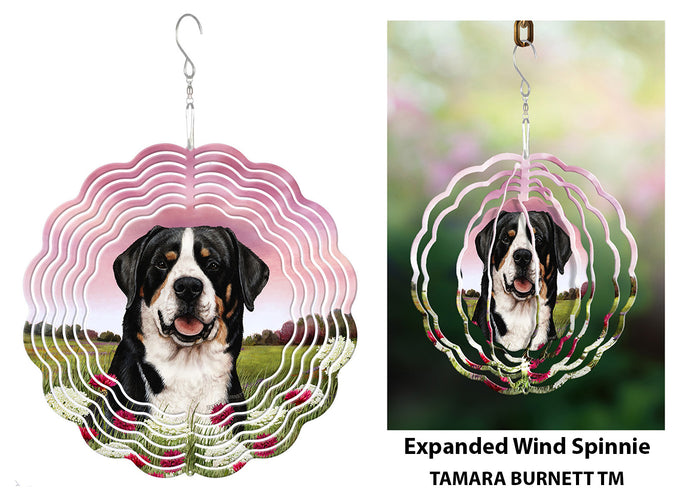 Greater Swiss Mountain Dog Wind Spinner