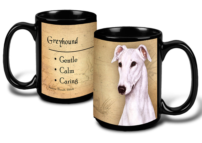 Greyhound White - My Faithful Friends Mug 15 oz