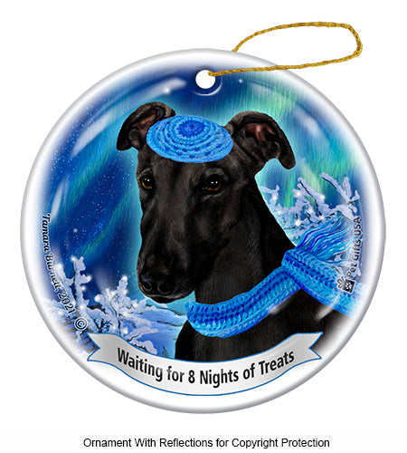 Greyhound Hanukkah Ornament