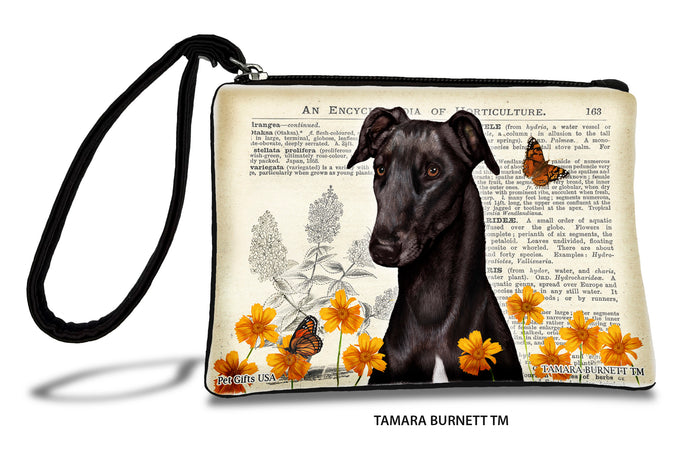 Greyhound Black Zippees Pet Pouch