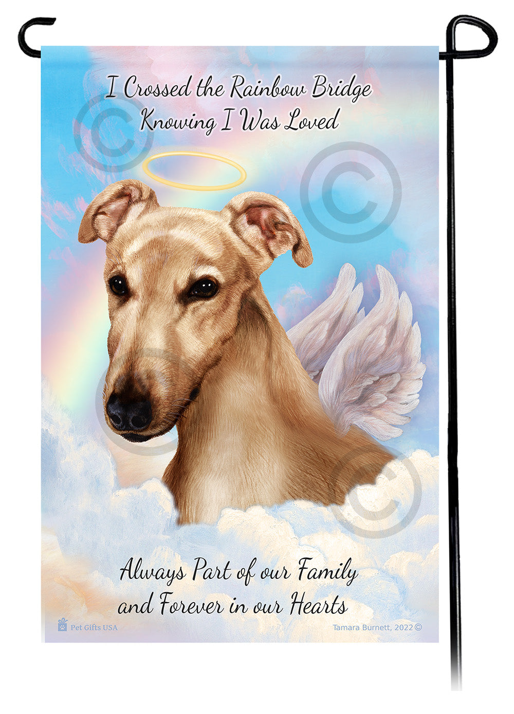 Greyhound Memorial - Garden Flag