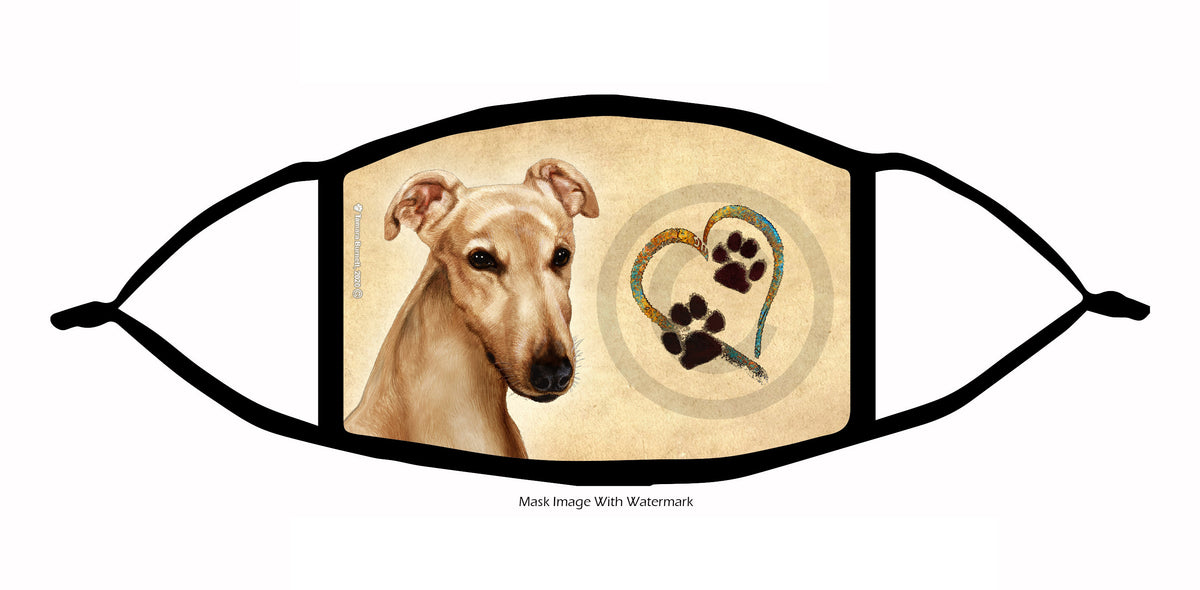 Greyhound (Cream) Face Mask