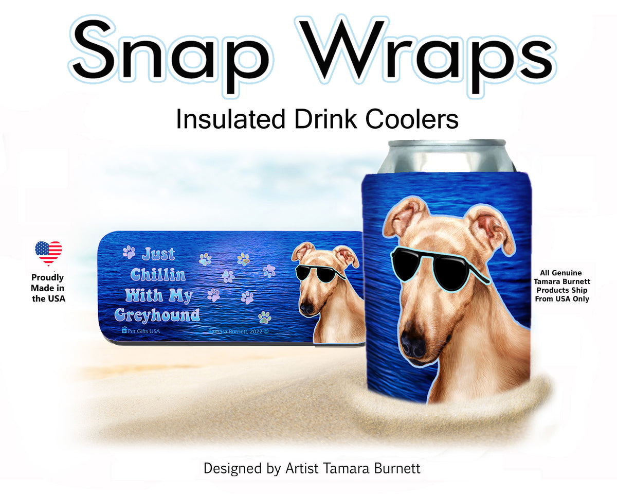 Greyhound Cream Snap Wrap Cozy