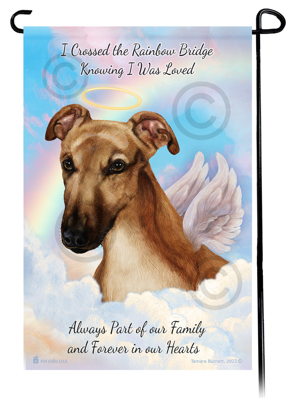 Greyhound Memorial - Garden Flag