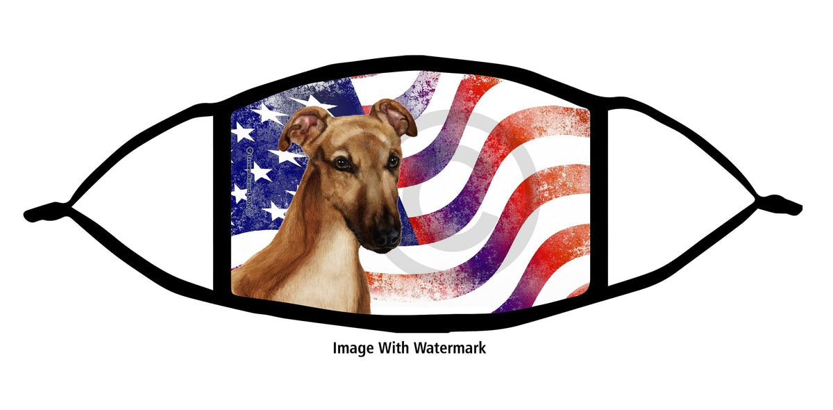 Greyhound (Fawn with Mask) Face Mask