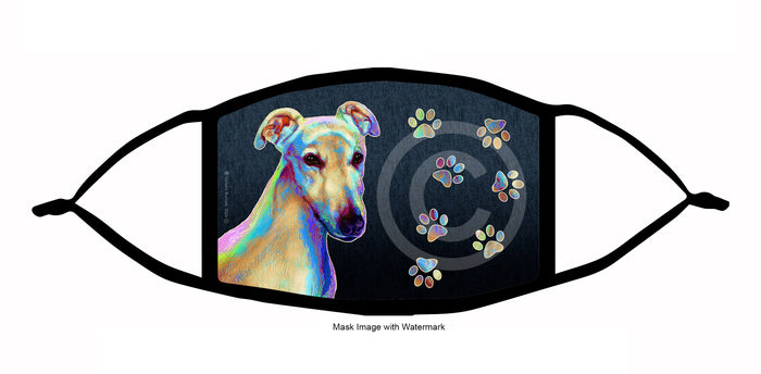 Greyhound (Cream) Face Mask