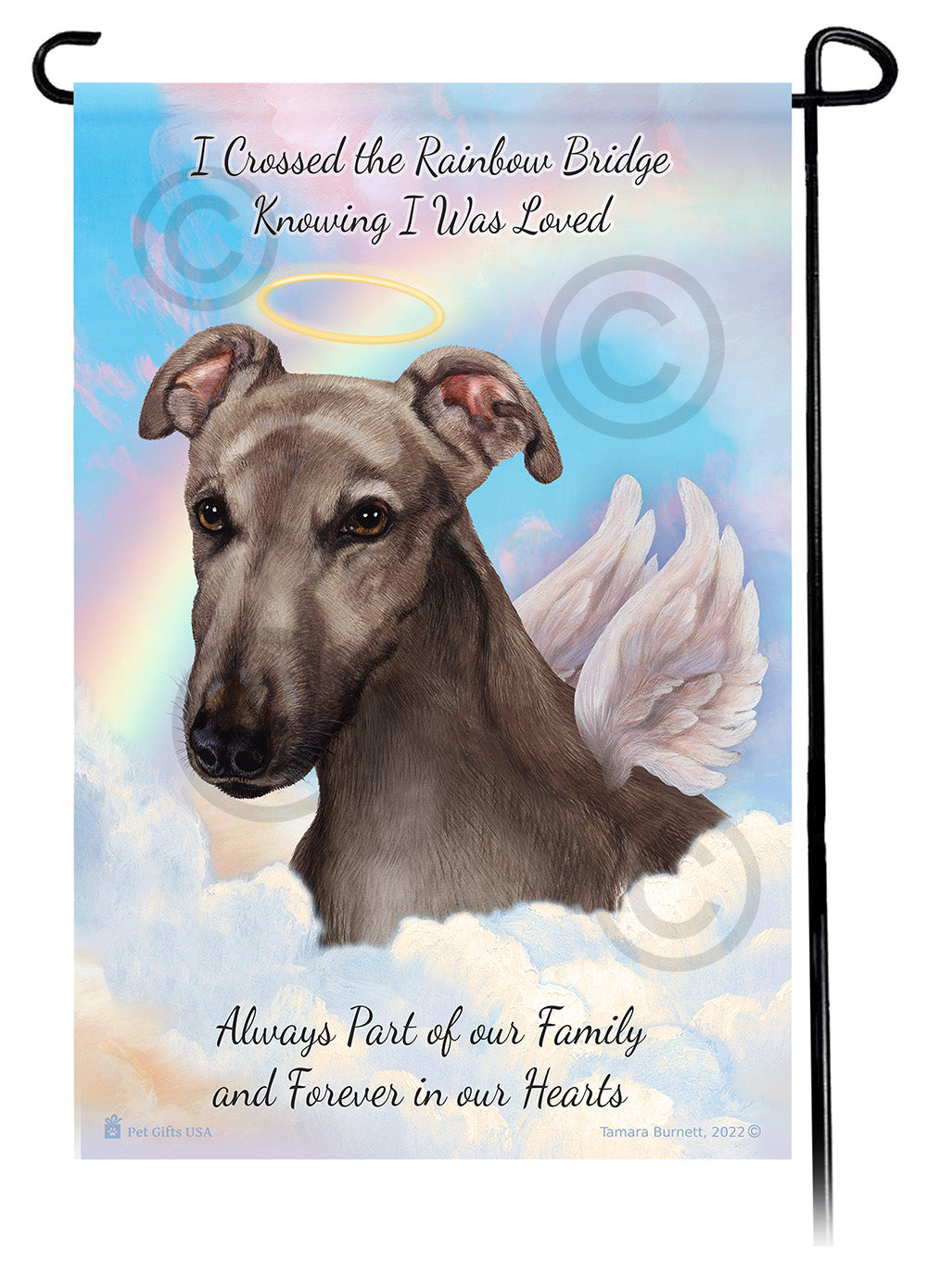 Greyhound Memorial - Garden Flag