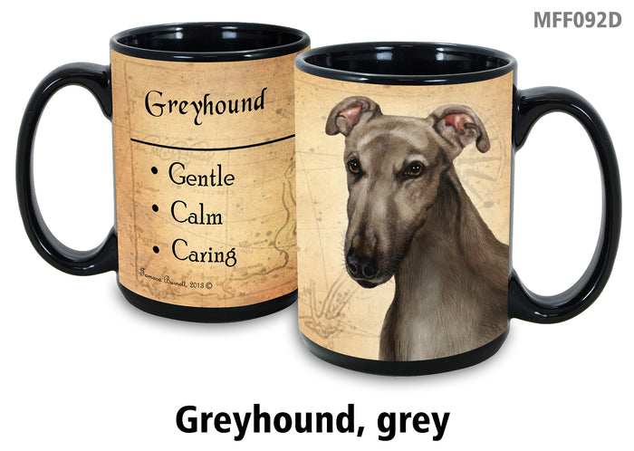 Greyhound Grey - My Faithful Friends Mug 15 oz