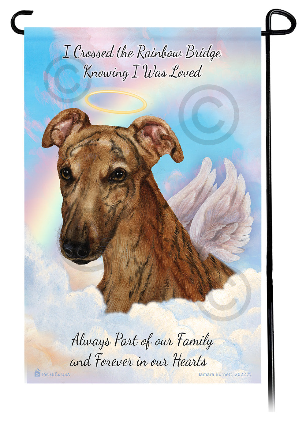 Greyhound Memorial - Garden Flag