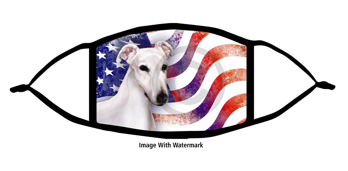 Greyhound (White) Face Mask