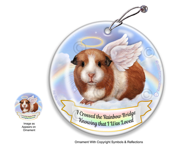 Guinea Pig American Rainbow Bridge Memorial Ornament